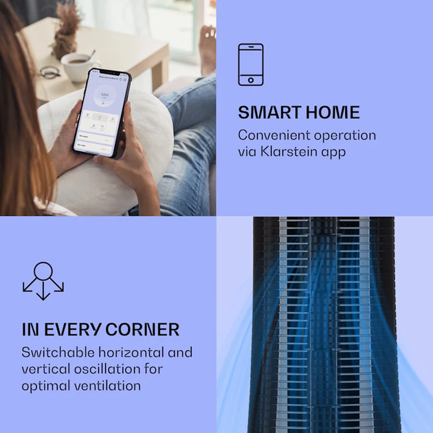 Мобильный кондиционер Klarstein Skyscraper Ice Smart Черный Б/У - изображение 5