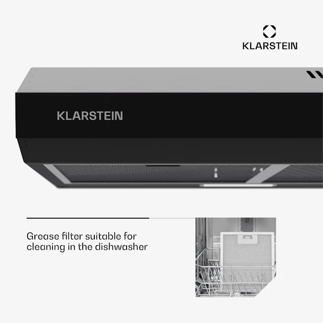 Кухонная вытяжка Klarstein Contempo 90 Черный Б/У - изображение 4