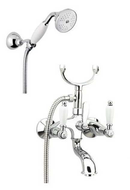 Змішувач Fiore Margot Coloniale 02CR0611 для ванни з душем, хром 02CR0611 - зображення 1