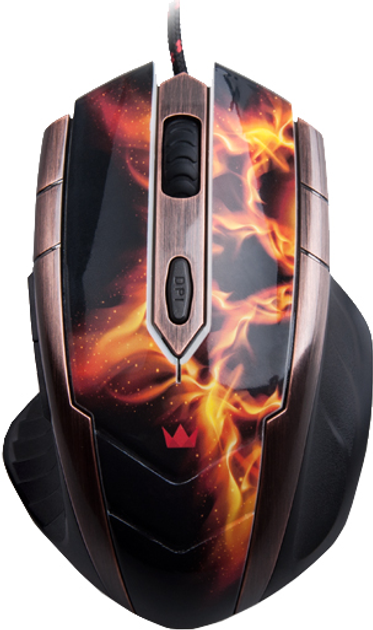Мышь Crown CMXG-607 USB Black/Red - изображение 1