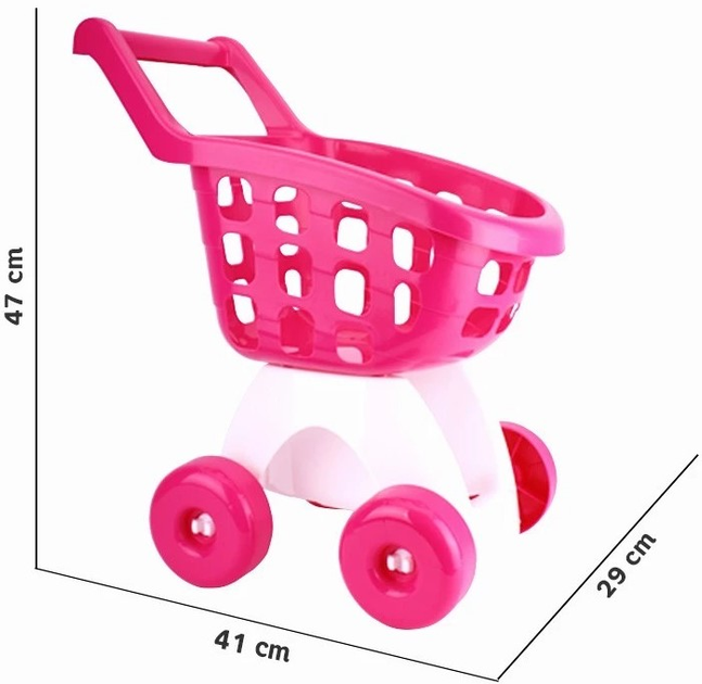 Wózek na zakupy Technok Różowy (4823037608249) - obraz 3