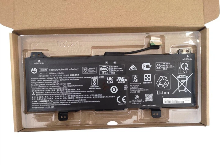 Аккумулятор для ноутбука HP ChromeBook X360 11 G1, G2 EE, GB02XL 6000mah 47.3Wh ORIGINAL - Фото 1 Аккумулятор для ноутбука HP ChromeBook X360 11 G1, G2 EE, GB02XL 6000mah 47.3Wh ORIGINAL - изображение 1