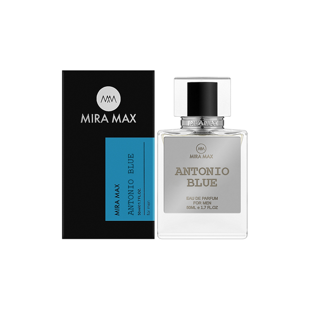 Парфумована вода для чоловіків Mira Max ANTONIO BLUE 50 мл - Фото 1 Парфумована вода для чоловіків Mira Max ANTONIO BLUE 50 мл - зображення 1