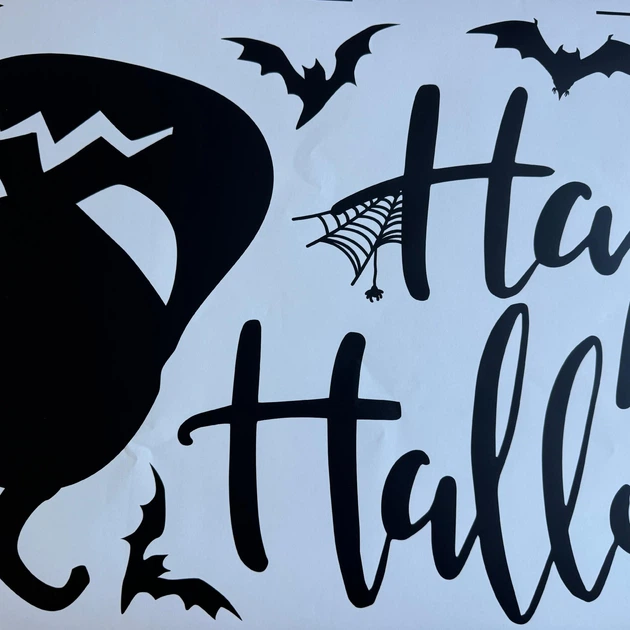 Наклейки на стіну Happy Pocket для Хелловіна Гарбузи кажани Happy Halloween Чорний Матовий Набір S - Фото 4 Наклейки на стіну Happy Pocket для Хелловіна Гарбузи кажани Happy Halloween Чорний Матовий Набір S - зображення 4