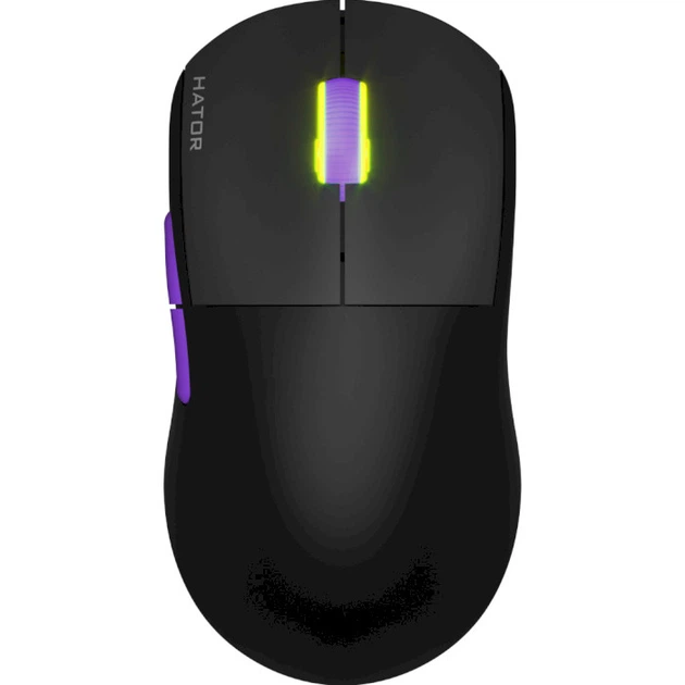 Мышь беспроводная Hator Quasar 2 Ultra 4K Wireless Black/Lilac (HTM570BL) - Фото 2 Мышь беспроводная Hator Quasar 2 Ultra 4K Wireless Black/Lilac (HTM570BL) - изображение 2