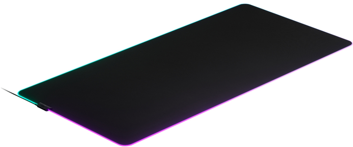 Игровая поверхность SteelSeries QcK Prism Cloth ETAIL RGB 3XL Black (SS63512) - изображение 3