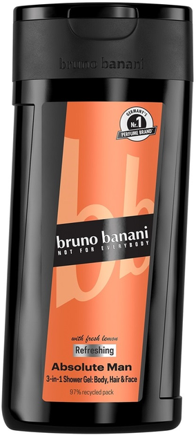 Żel pod prysznic Bruno Banani Absolute Man 250 ml (3616305448323) - obraz 1