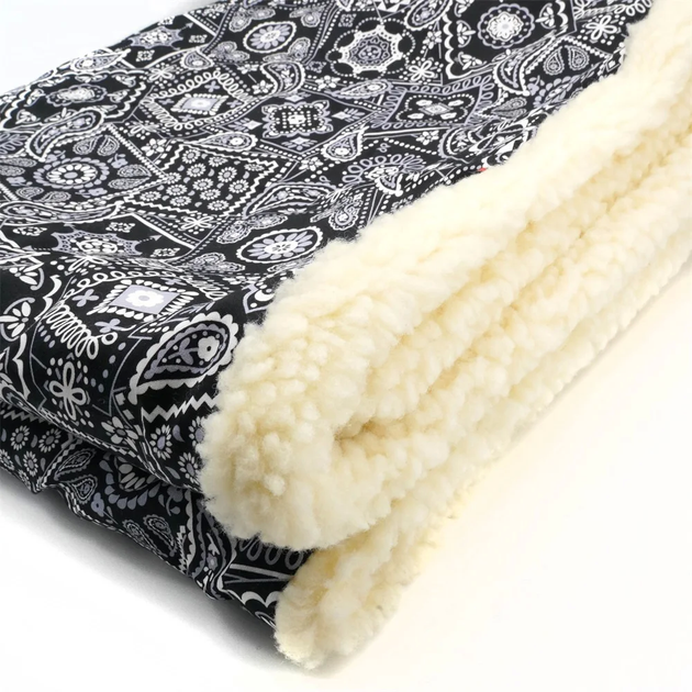 Ковдра для тварин Derby Сlassic Warm fleece blanket, Чорно-білий L(100х130 см) - зображення 4