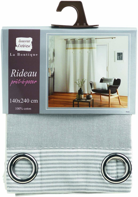 Штора Douceur D'interieur Tassel з бахромою 140 x 240 см (3574386082211) - зображення 3
