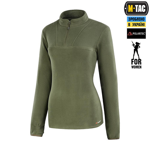 Тактична флісова кофта M-Tac кофта Delta Polartec Lady, розмір L, колір Army Olive - зображення 1