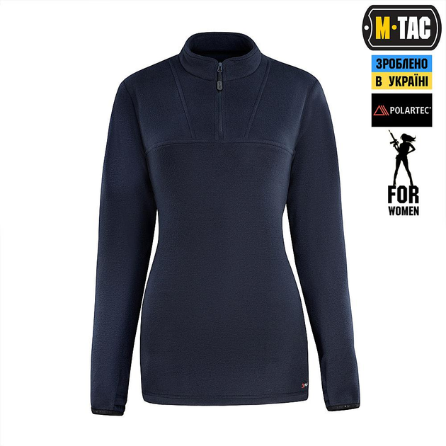 Тактична флісова кофта M-Tac кофта Delta Polartec Lady, розмір XL, колір Dark Navy Blue - изображение 2