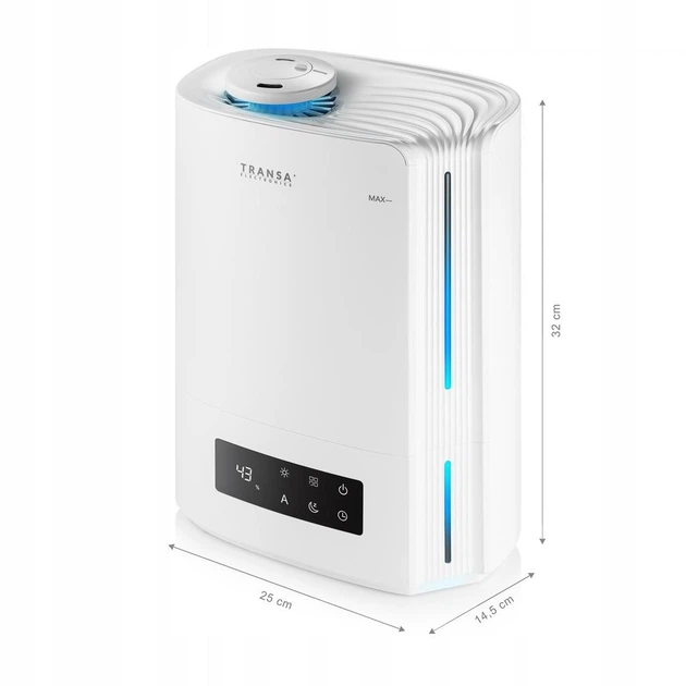 Увлажнитель воздуха Transa Electronics MistyWhite 22 Вт 4,8 л таймер дисплей пульт Белый - изображение 6
