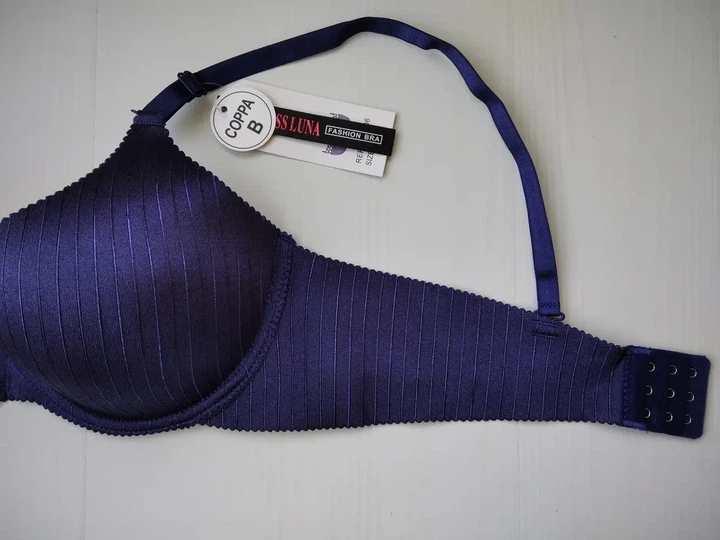 Бюстгальтер безшовний push up рука Адама Miss Luna 8506 розмір 80 В синій - изображение 3