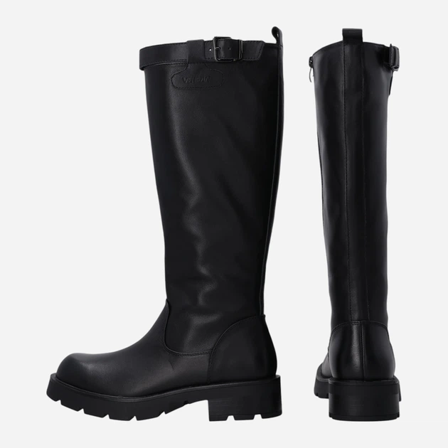 Zimowe kozaki damskie skórzane VENEZIA H006LEBLOBZ025 38 (5UK) 24.4 cm Czarne (5906140437605) - obraz 4