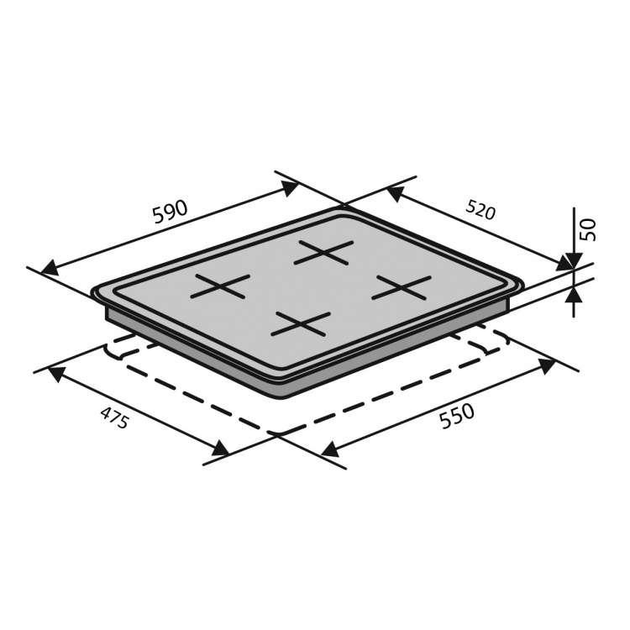Варильна поверхня Ventolux HG640 B2 S (X) - зображення 3