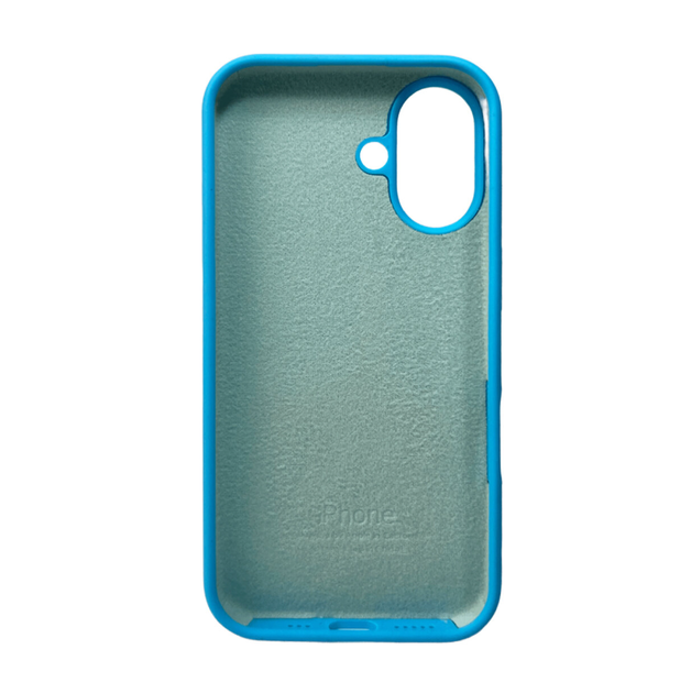 Защитный чехол-накладка Silicone Full Case AA Open Cam для Apple iPhone 16 Surf Blue (FullOpeAAi16-38) - изображение 2