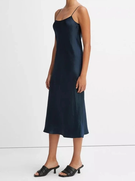 Плаття вечірнє міді літнє жіноче Vince vinvr68551013-403cbl XS Темно-синє (190820560744) - зображення 3