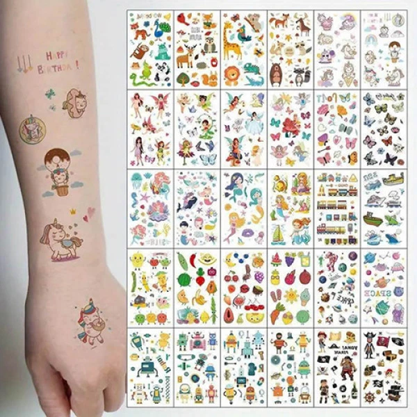 Детские временные татуировки Fresh Tattoo, Для детей, цветные