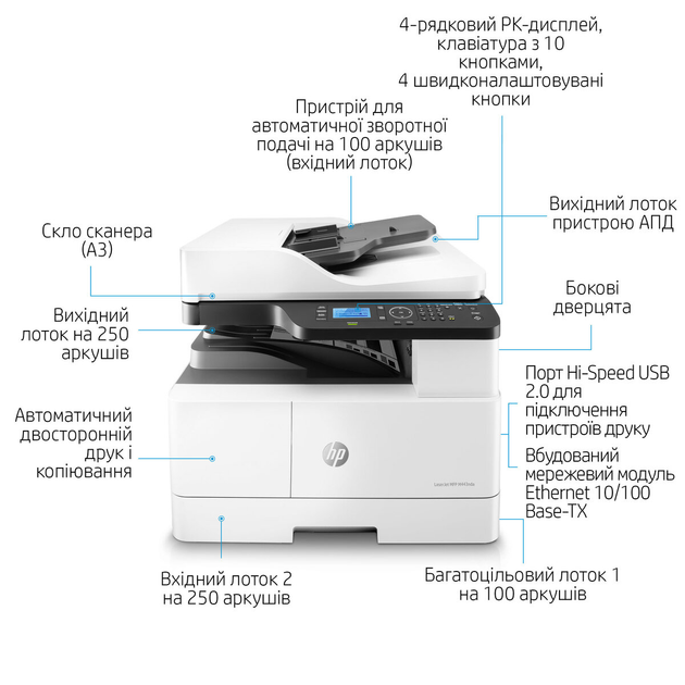 БФП НР LaserJet M443nda (8AF72A) - зображення 9