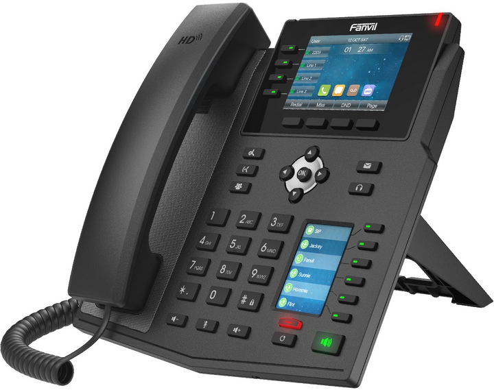 Telefon IP Fanvil X5U V2 Black - obraz 2