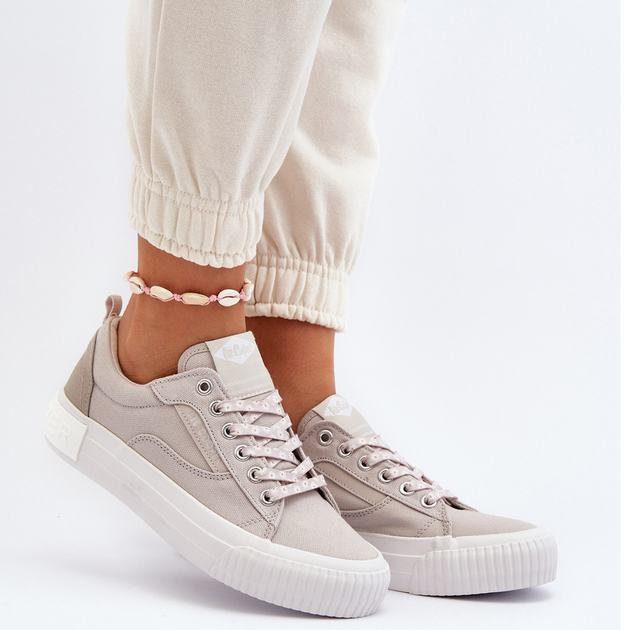 Tenisówki damskie do kostki Lee Cooper LCW-24-31-2171 39 Beżowe (5904292136698) - obraz 6