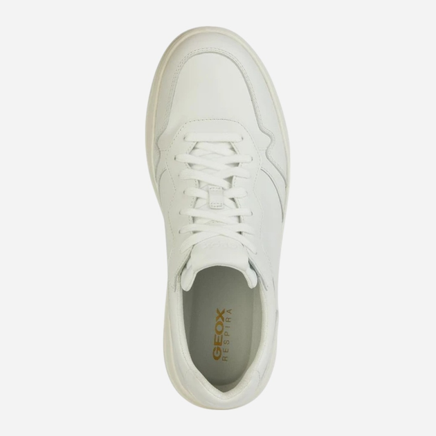Sneakersy męskie do kostki Geox geou45gfb00043c1000 43 Białe (8056206594265) - obraz 5