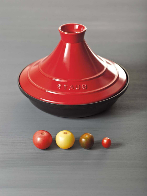 Naczynie do tajine Staub czerwono-czarne 28 cm (3272343028066) - obraz 3