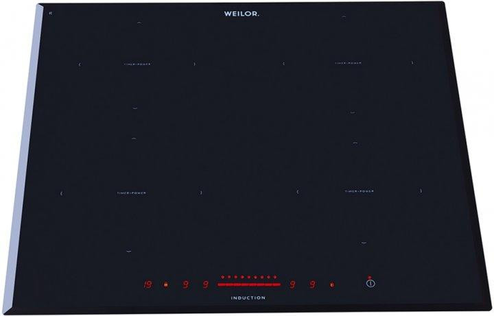 Варильна поверхня електрична Weilor WIS 644 BLACK - зображення 4