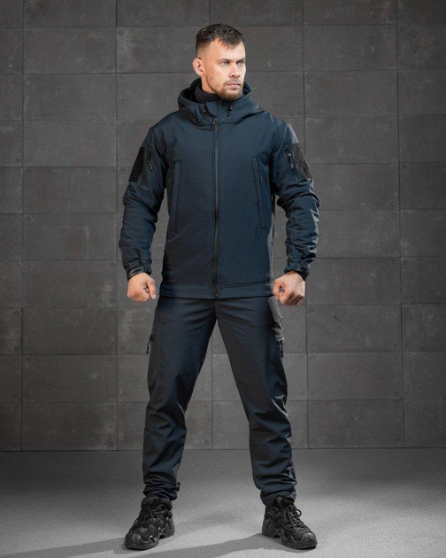 Тактический демисезонный костюм 3 в 1 ДСНС SoftShell XL синий (90003) - изображение 2