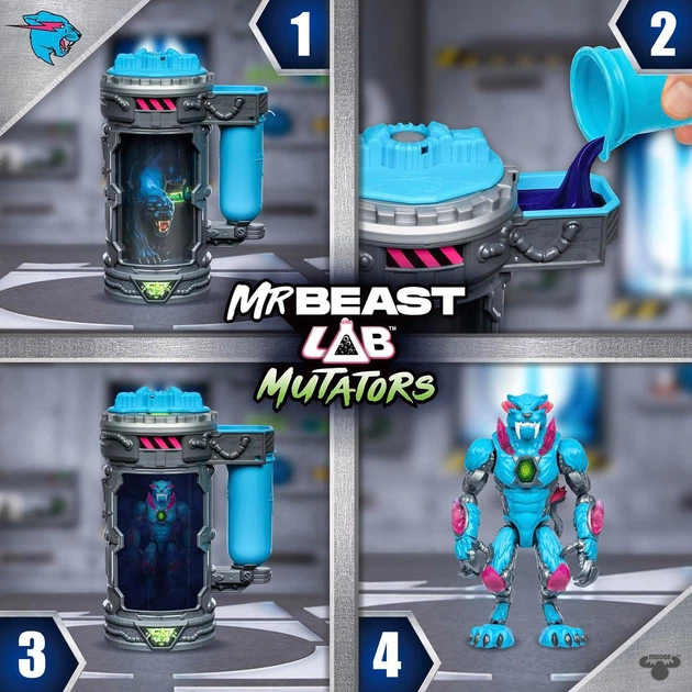 Игровой набор исследований MrBeast Lab Mutators Mutate The