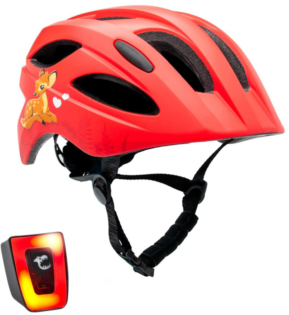 Kask dla dzieci Crazy Safety Cute 54-58 cm Czerwony (0727040593629) - obraz 1