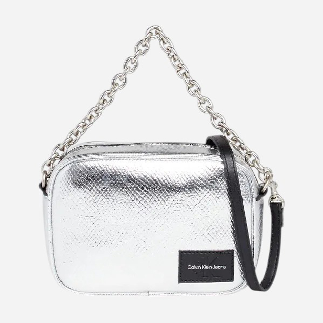 Torebka crossbody damska mała Calvin Klein K60K611835-0GN Szara (8720109146349) - obraz 1