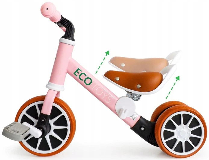 Біговел-EcoToys 2 в 1 рожевий (LC-V1307 PINK) (5903089068280) - зображення 5