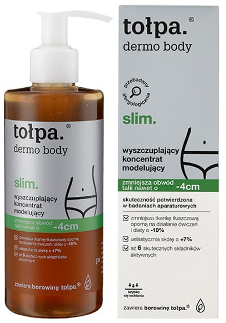 Концентрат для тіла  Tolpa Dermo Body Slim моделюючий ліфтинг для схуднення 250 мл (5902719414442) - зображення 2