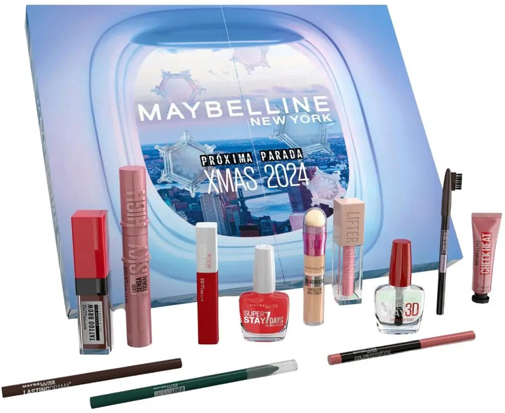 Адвент-календар Maybelline New York XMAS 2024 12 шт (8445098447047) - зображення 2