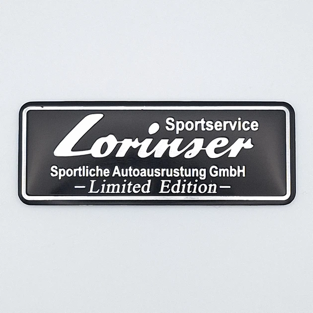 Эмблема алюминиевая Lorinser Limited Edition Mercedes Benz (чёрный) 8.0*3.0 см - Фото 3 Эмблема алюминиевая Lorinser Limited Edition Mercedes Benz (чёрный) 8.0*3.0 см - изображение 3