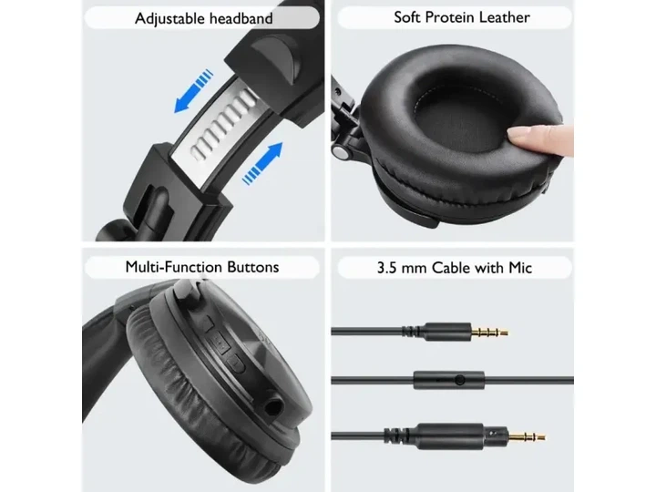 Навушники OneOdio Studio Wireless Pro C Black - Фото 3 Навушники OneOdio Studio Wireless Pro C Black - зображення 3