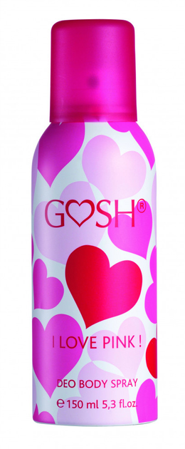 Дезодорант-спрей Gosh I Love Pink 150 мл (5701278116602) - зображення 1