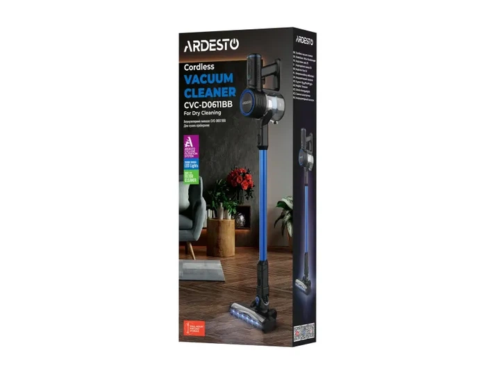 Вертикальний + ручний пилосос (2в1) Ardesto CVC-D0611BB - изображение 4