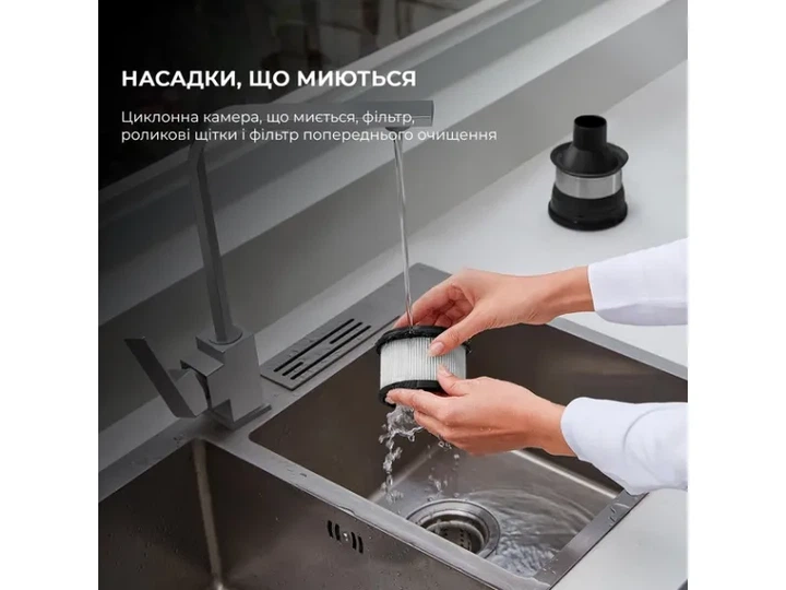 Вертикальний + ручний пилосос (2в1) Dreame R10 Pro Black - изображение 15