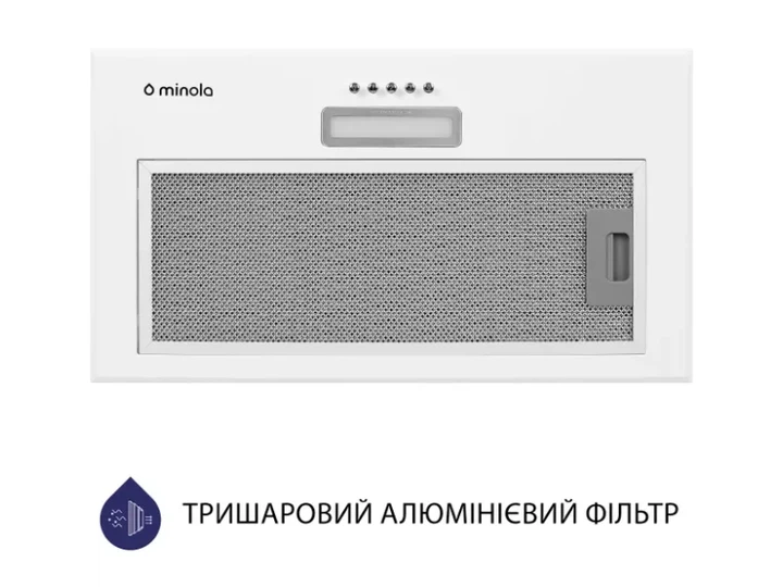 Витяжка Minola HBI 5614 WH 1000 LED - изображение 4