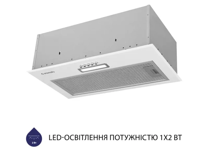 Витяжка Minola HBI 5214 WH 700 LED - Фото 3 Витяжка Minola HBI 5214 WH 700 LED - зображення 3