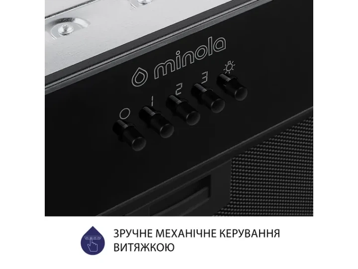 Витяжка Minola HBI 52622 BL GLASS 700 LED - Фото 5 Витяжка Minola HBI 52622 BL GLASS 700 LED - изображение 5