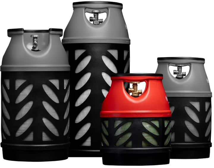 Балон газовий композитний GUTGAS Ragasco CR-12.5, 12.5 л, пропан/бутан 5 кг/6 кг, 30 бар, вентиль KLF, 3.7 кг (GHCL1222) - зображення 6