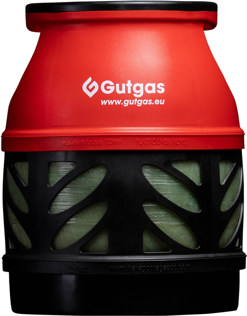 Балон газовий композитний GUTGAS Ragasco CR-12.5, 12.5 л, пропан/бутан 5 кг/6 кг, 30 бар, вентиль KLF, 3.7 кг (GHCL1222) - зображення 7