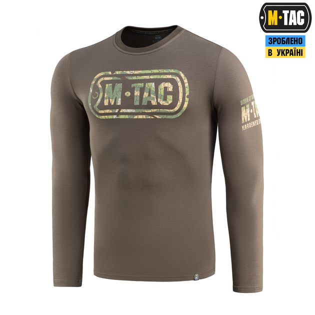 Футболка довгий рукав M-Tac Logo Dark Olive XL 80067048-XL - изображение 1