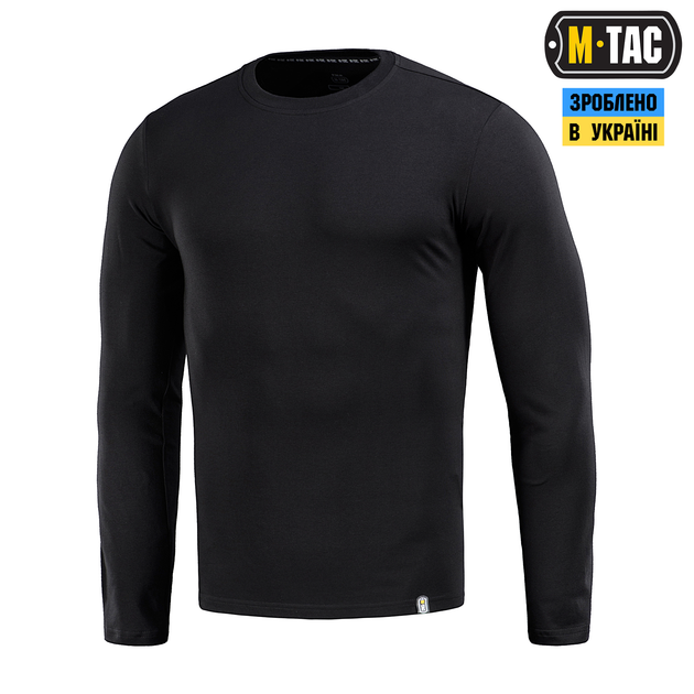 Футболка довгий рукав M-Tac Black (XS) 93/7 20067002-XS - зображення 1