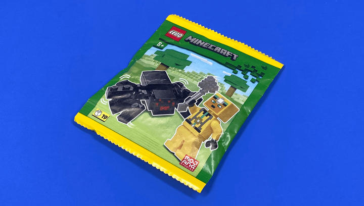Конструктор Lego Фігурка Cave Explorer with Spider Paper Bag Minecraft 662410 - изображение 3