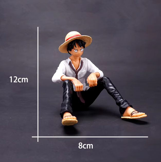 Фигурка Манки ди Луффи в белой рубашке сидящий "Ван пис" One Piece ABC - изображение 2