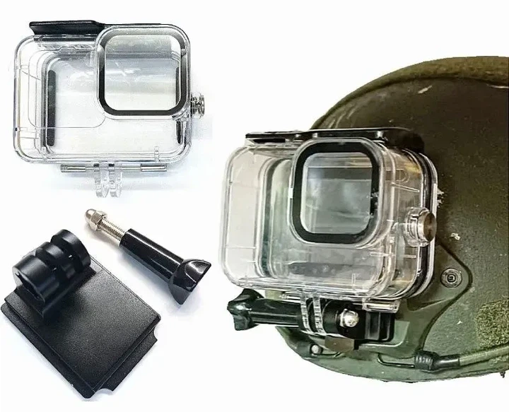 Адаптер крепление на военный шлем + аквабокс для экшн камеры GoPro Hero 8 - изображение 2